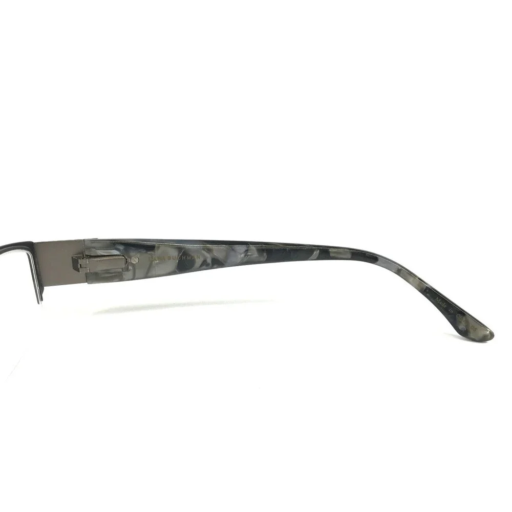Dana Buchman Eyeglasses Frames Arisia BK Black Rectangle Half Rim 52-18-135